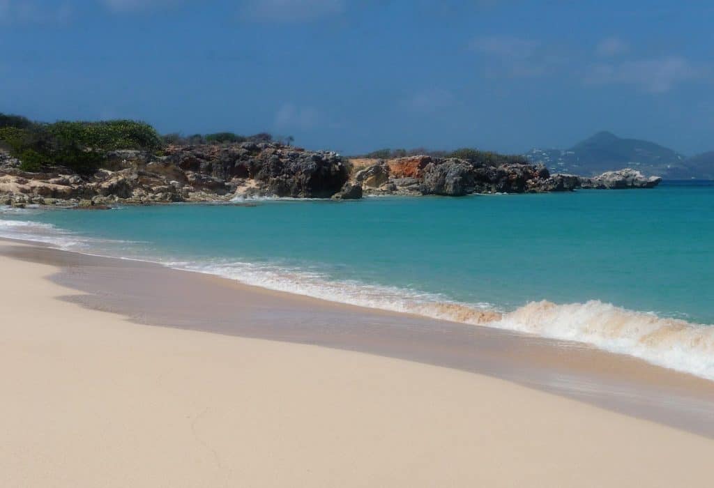 a beautiful nude beach in the caribbean