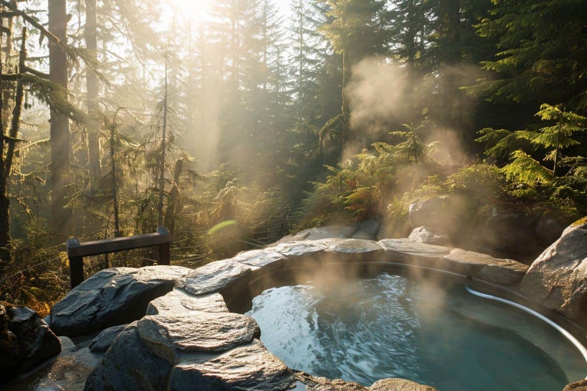 nude hot springs in the forest